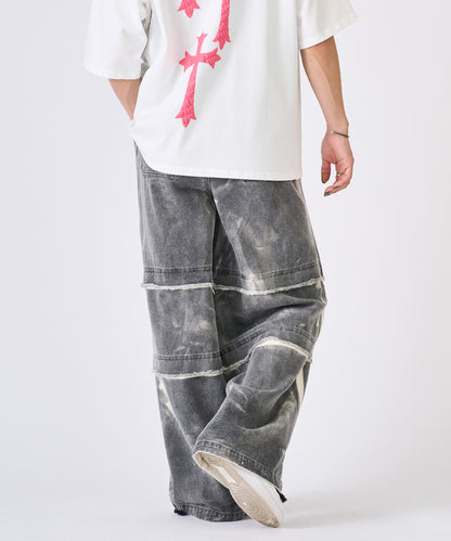 スプレー汚しカーゴパンツ
