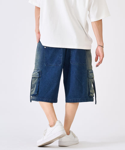 グラデーションブリーチカーゴショートパンツ