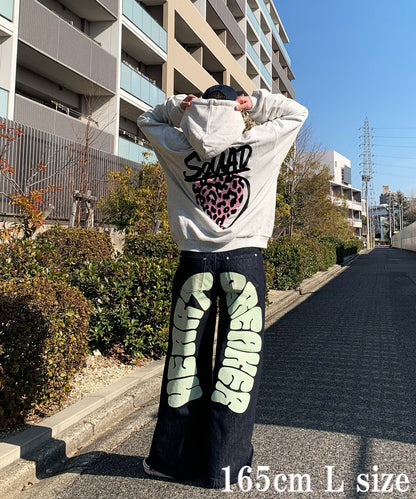 バックアーチロゴデニムパンツ