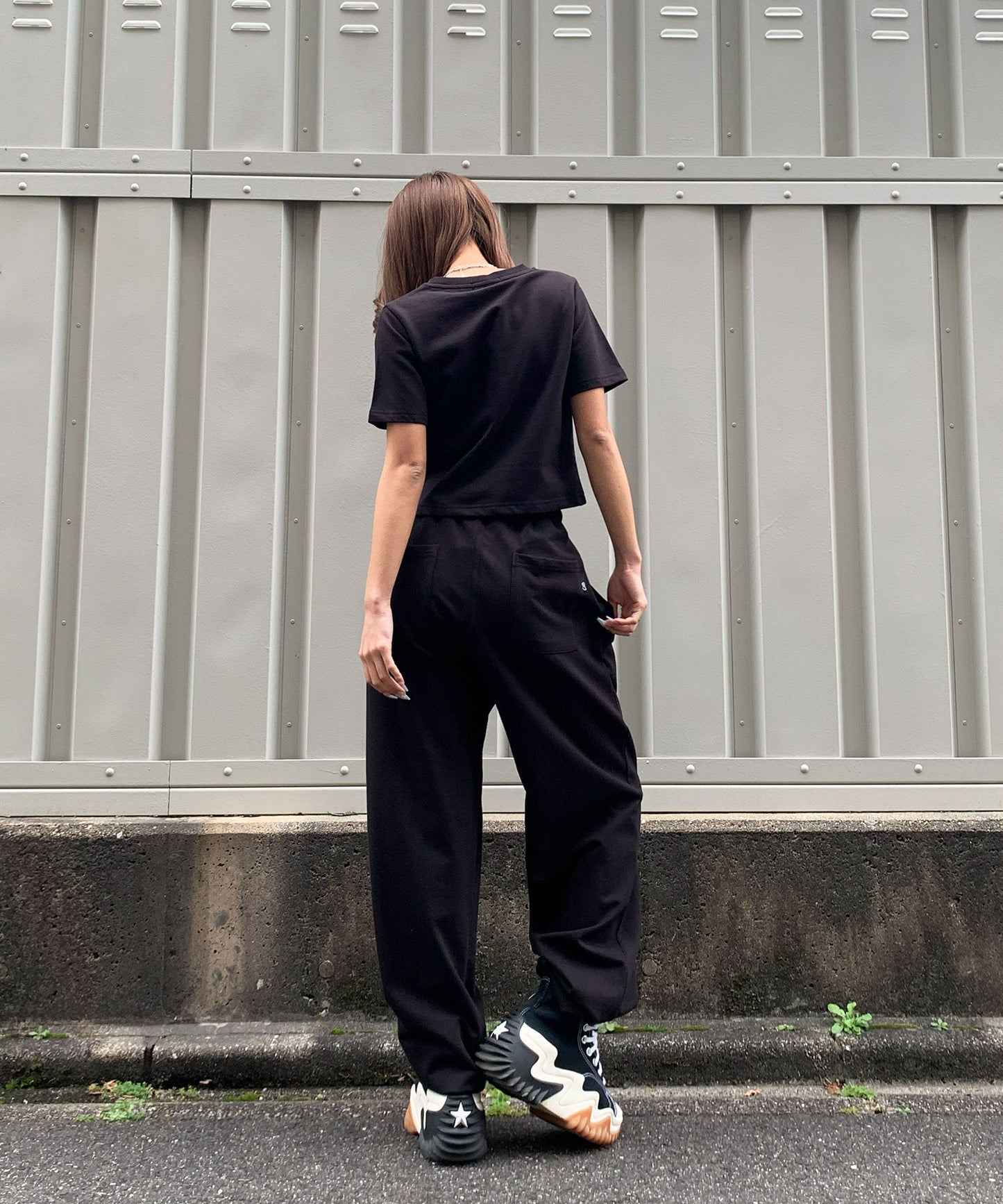 ハートワンポイントロゴ刺繍セットアップ