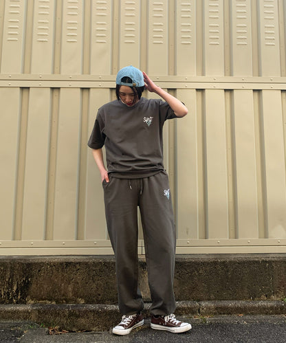 ハートワンポイントロゴ刺繍セットアップ