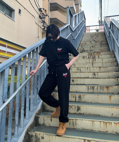 ハートワンポイントロゴ刺繍セットアップ