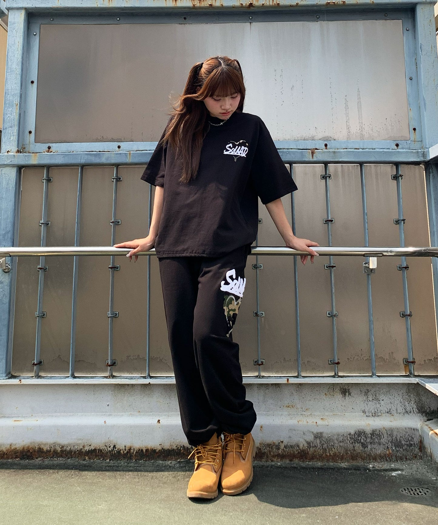 ハートサガラ刺繍セットアップ