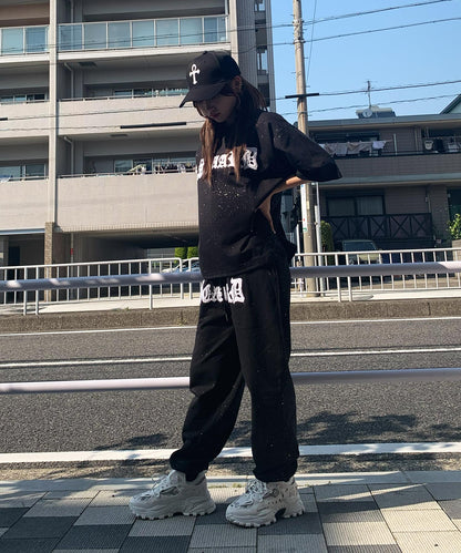 グリッターラメサガラ刺繍セットアップ