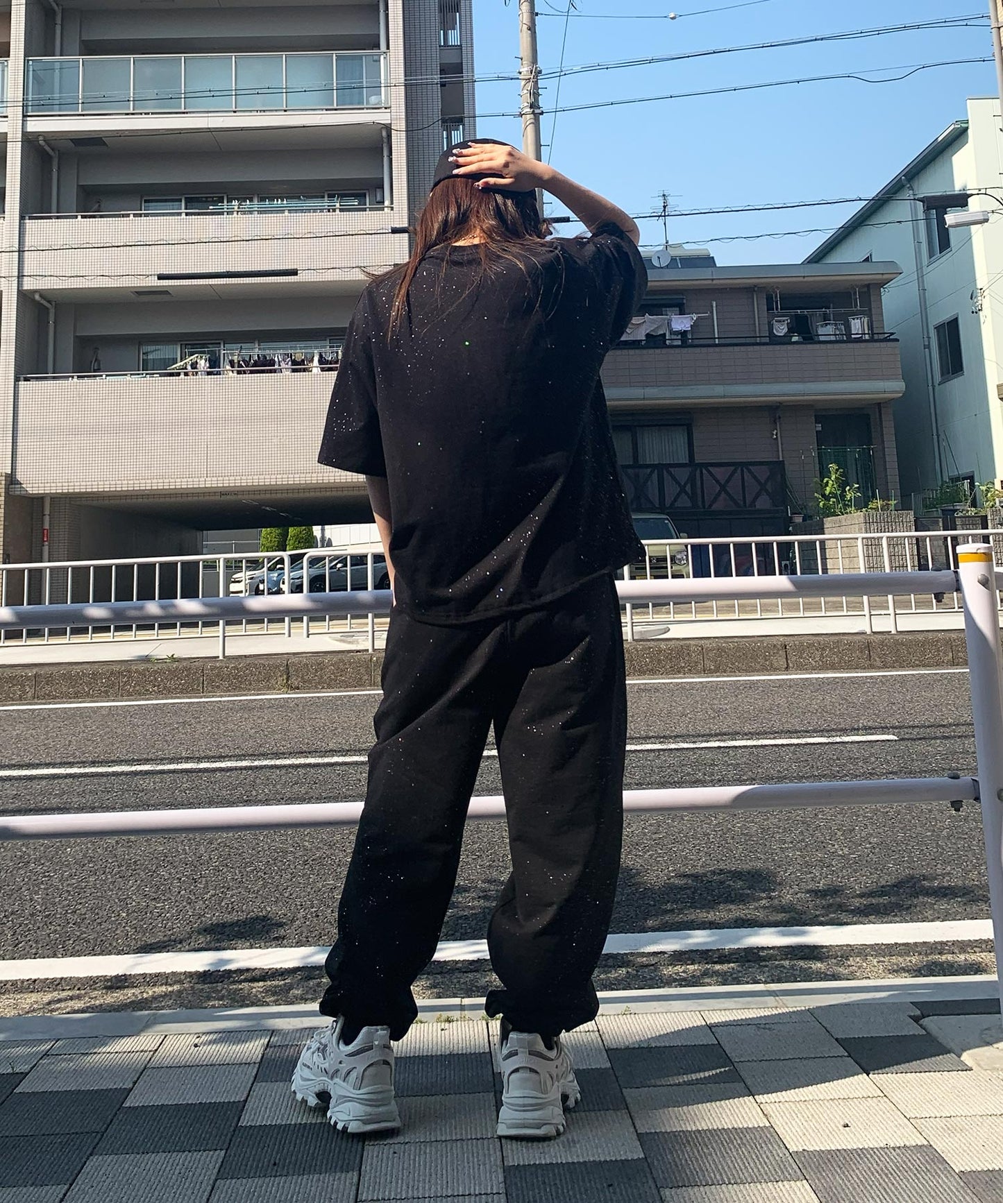 グリッターラメサガラ刺繍セットアップ