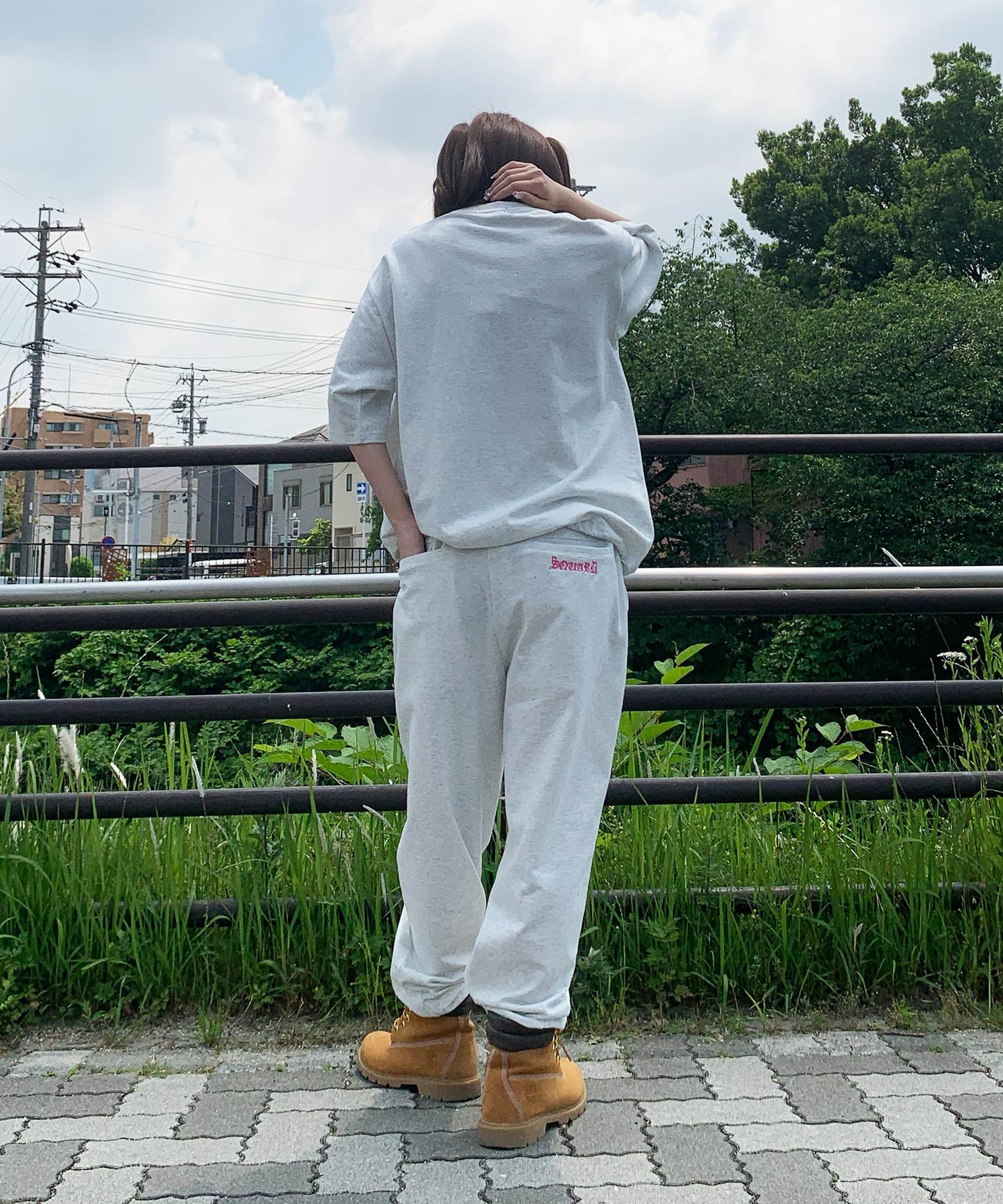 グリッターラメサガラ刺繍セットアップ