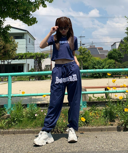 グリッターラメサガラ刺繍セットアップ