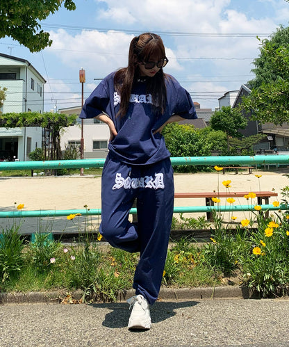 グリッターラメサガラ刺繍セットアップ