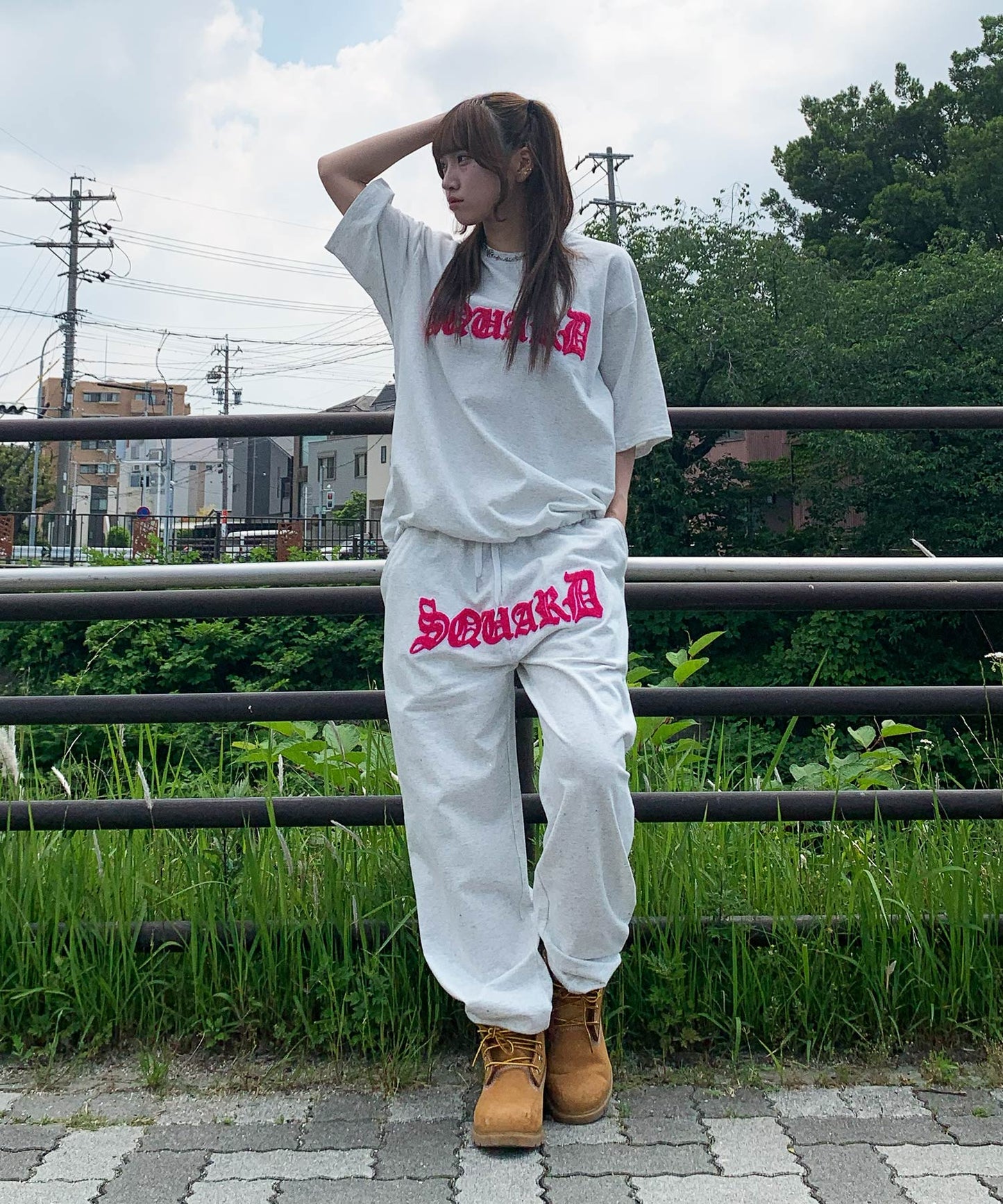 グリッターラメサガラ刺繍セットアップ