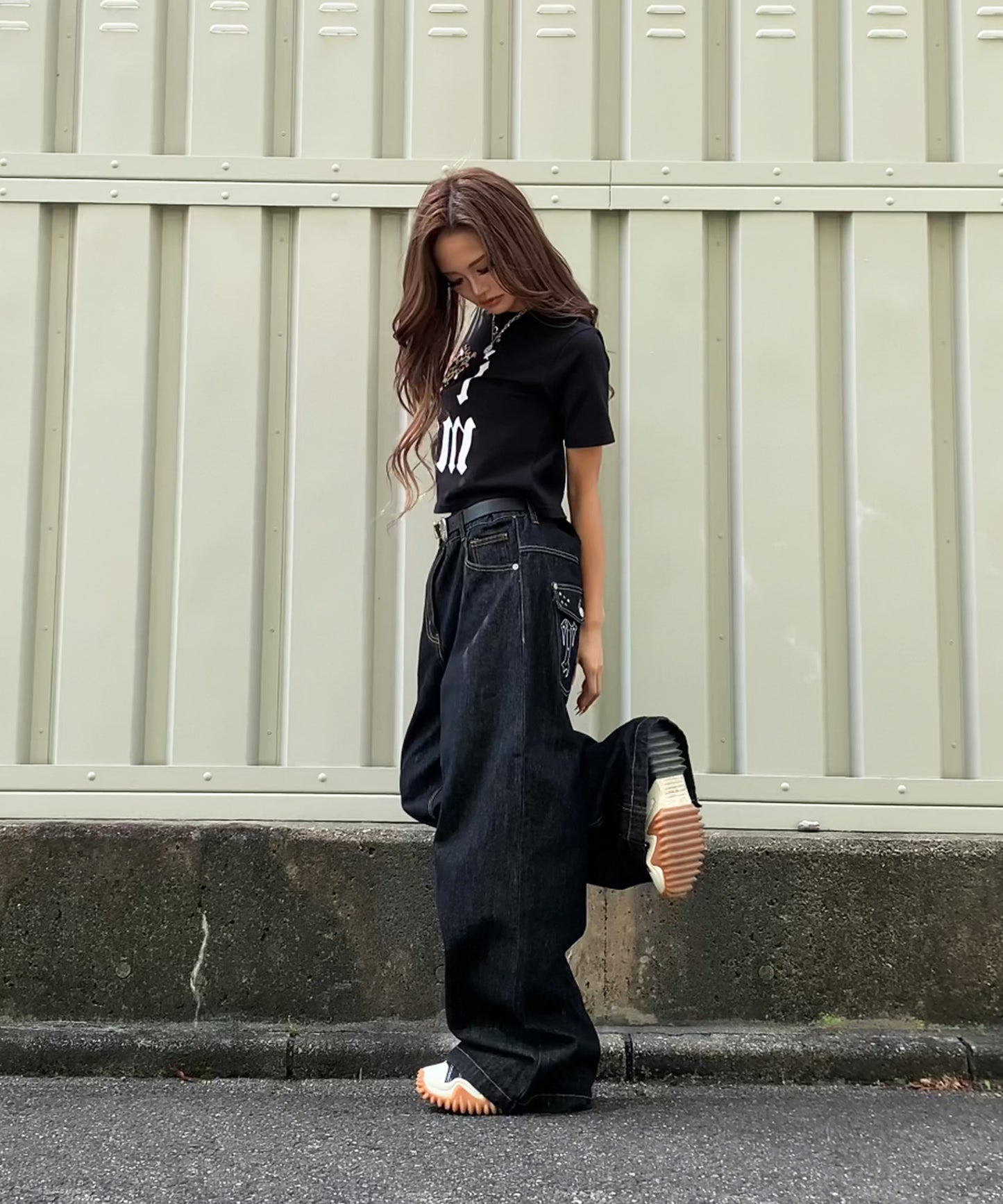 Ⅰ♥ME　サガラ刺繍Tシャツ