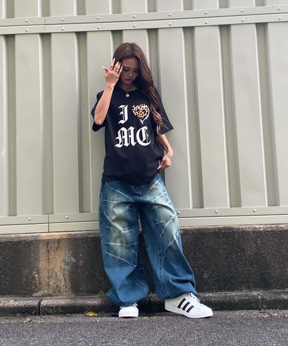 Ⅰ♥ME　サガラ刺繍Tシャツ