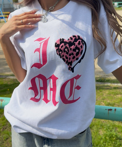 Ⅰ♥ME　サガラ刺繍Tシャツ