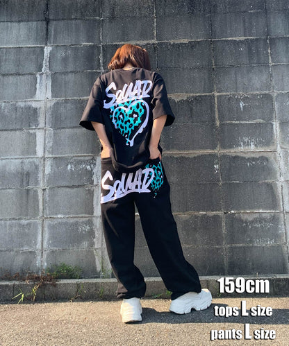ハートサガラ刺繍セットアップ