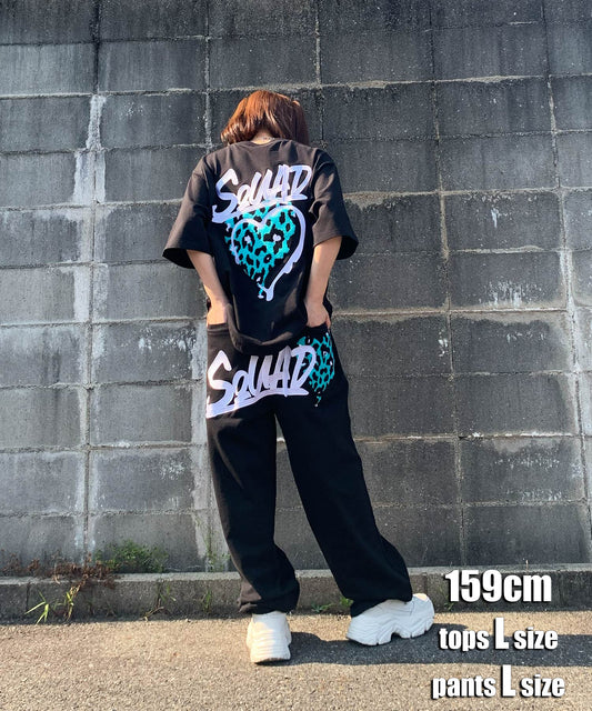 ハートサガラ刺繍セットアップ