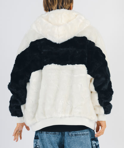 ビッグファーパーカーブルゾン