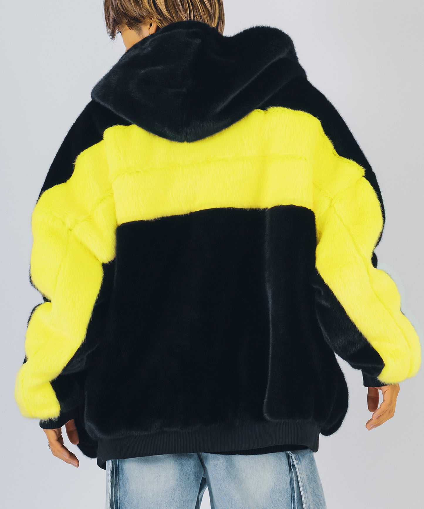 ビッグファーパーカーブルゾン