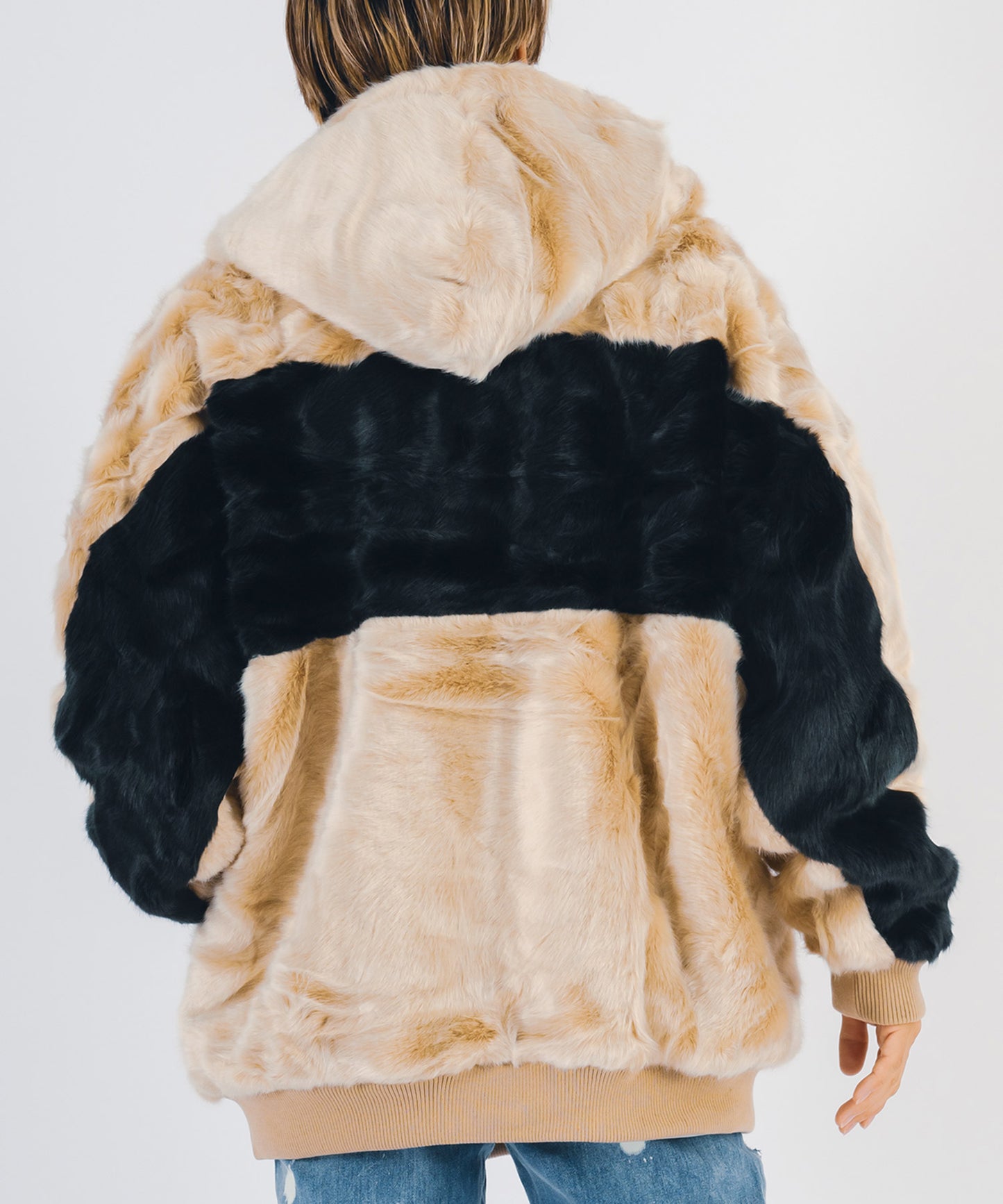 ビッグファーパーカーブルゾン