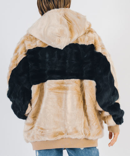 ビッグファーパーカーブルゾン