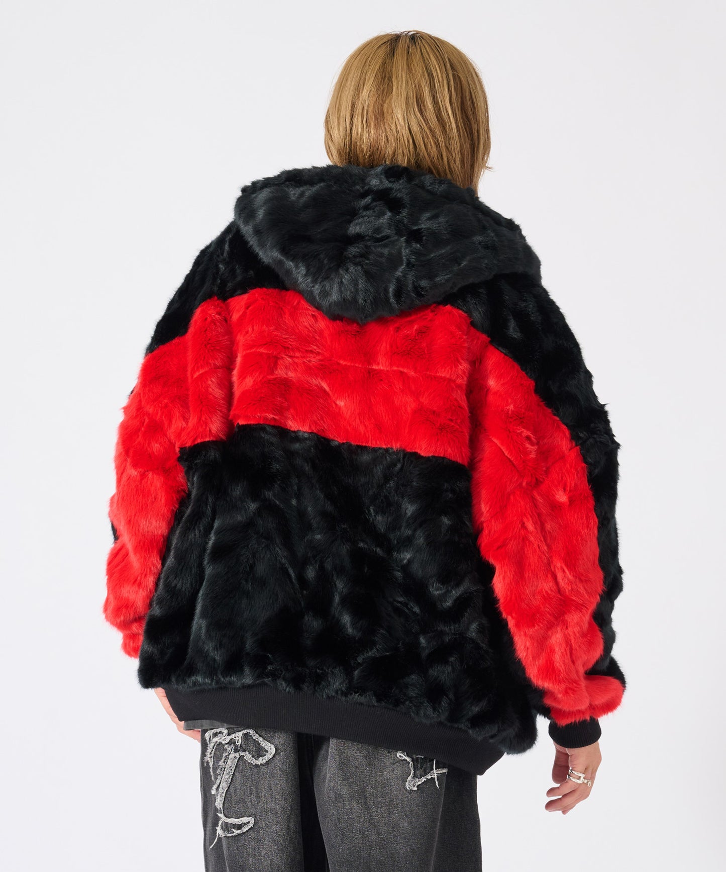 ビッグファーパーカーブルゾン