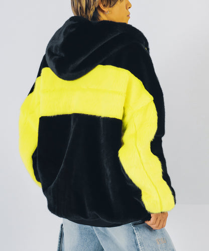 ビッグファーパーカーブルゾン