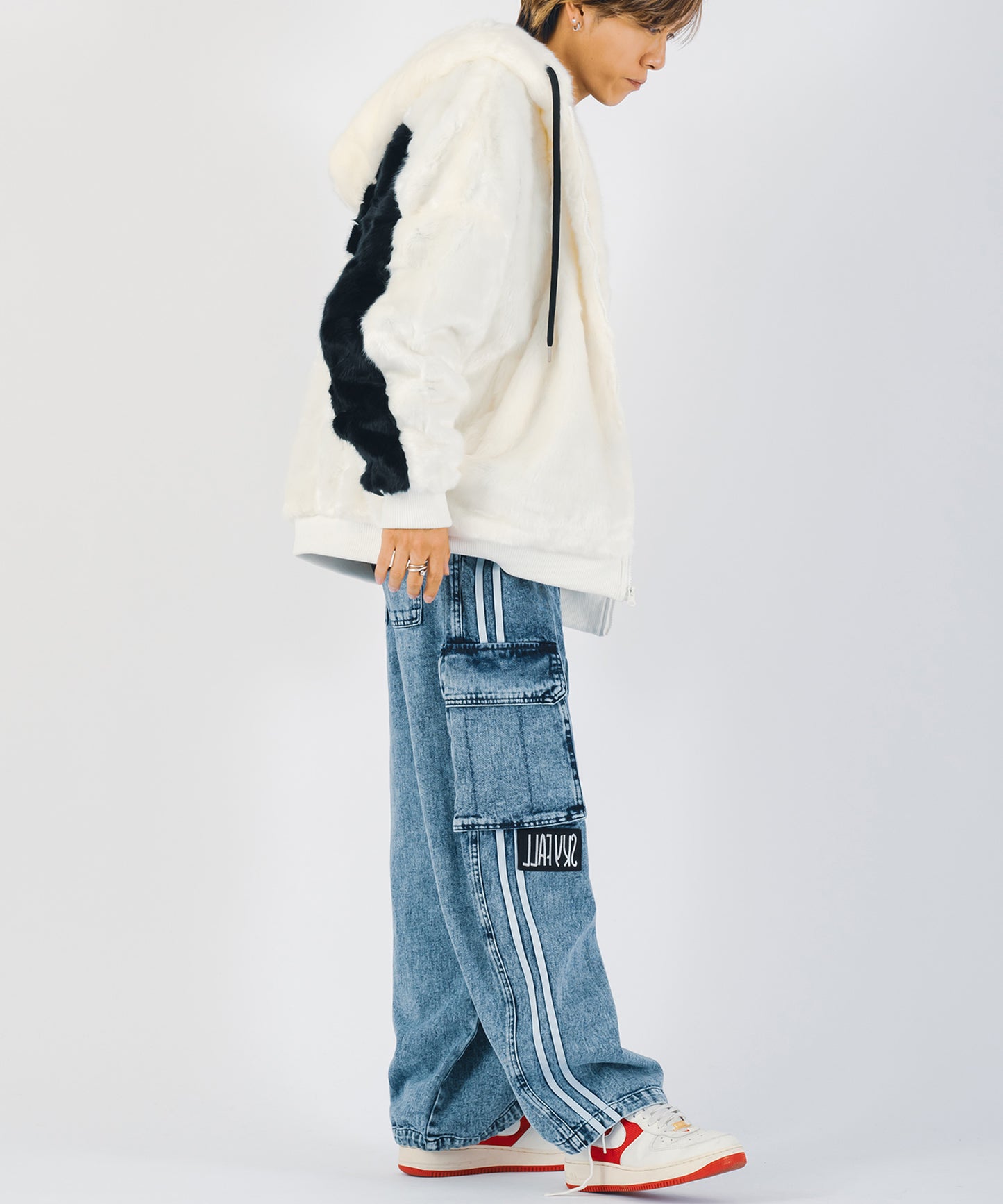 ビッグファーパーカーブルゾン