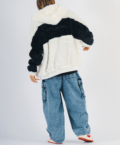 ビッグファーパーカーブルゾン