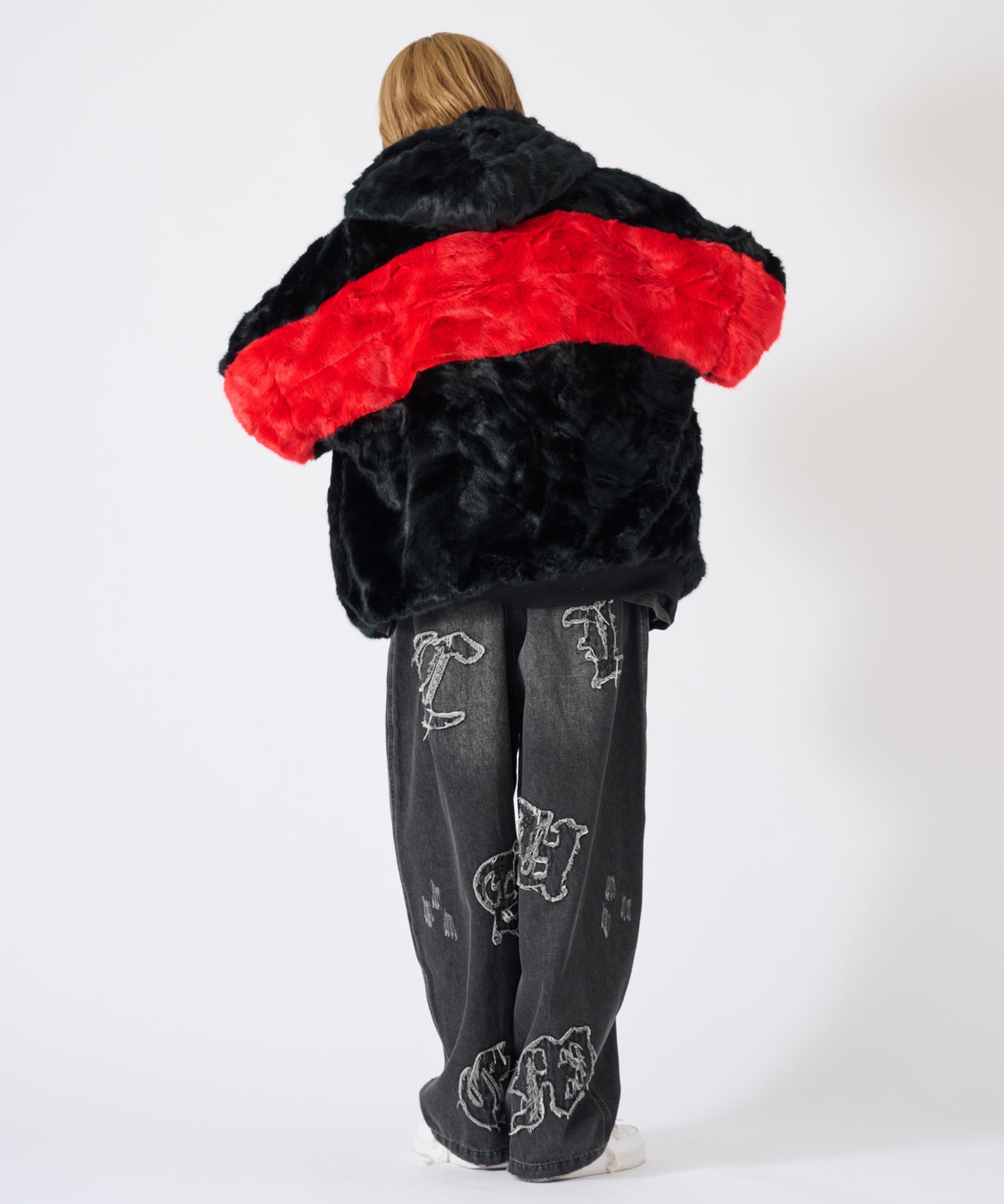 ビッグファーパーカーブルゾン