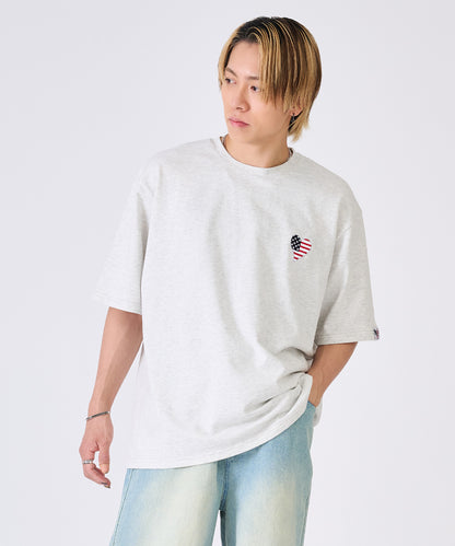 ハート刺繍Tシャツ