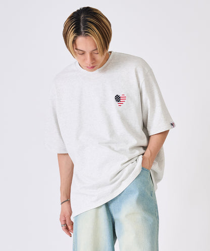 ハート刺繍Tシャツ