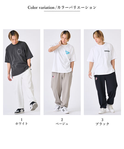 ハート刺繍ロングパンツ
