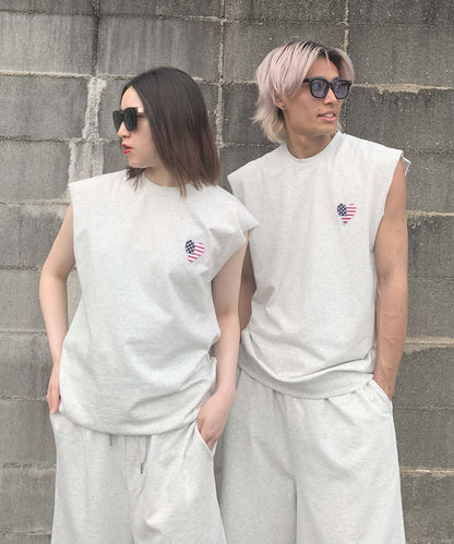 ハート刺繍セットアップ