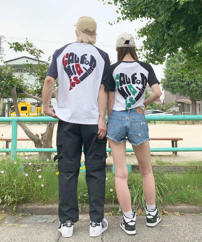 ラグラン配色Tシャツ