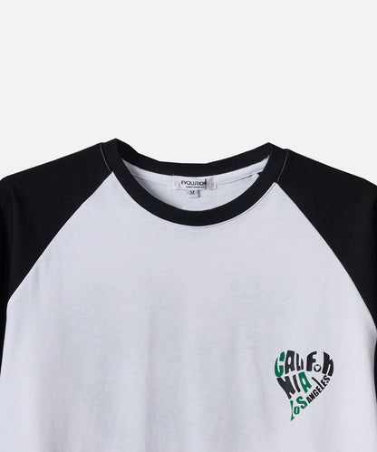 ラグラン配色Tシャツ