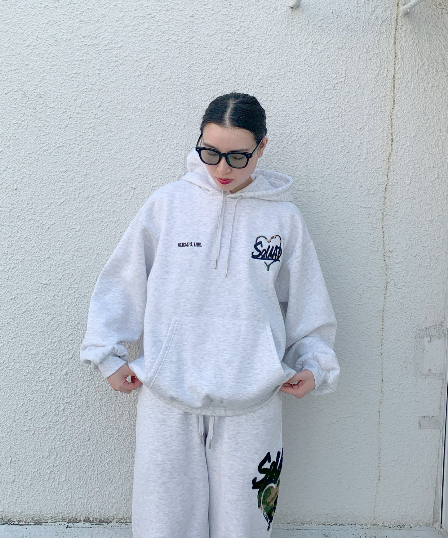 ハートサガラ刺繍セットアップ