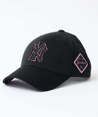 【日本未発売商品】MLB Korea ダイヤモンド刺繍ロゴパッチベースボールキャップ