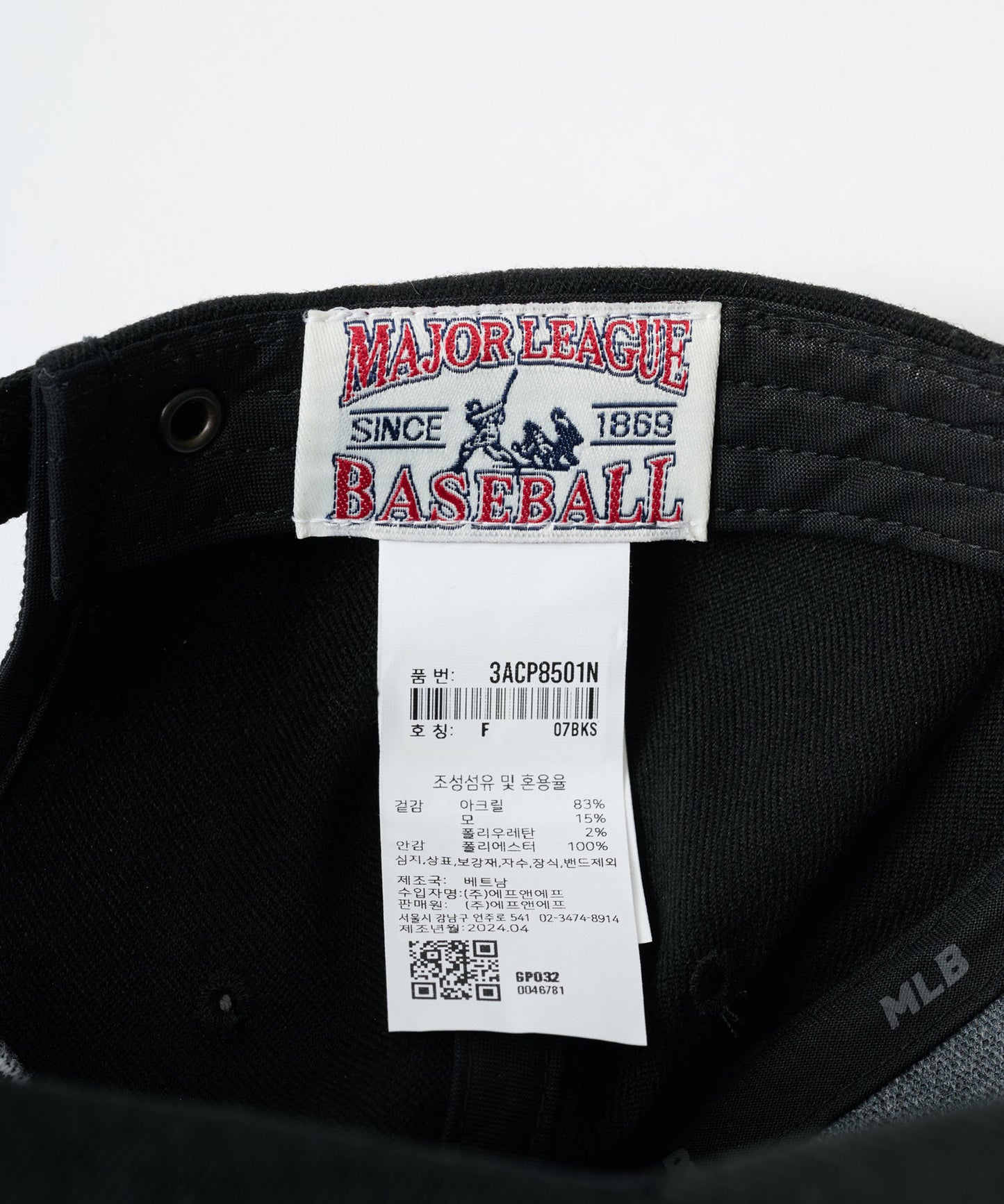 【日本未発売商品】MLB Korea ダイヤモンド刺繍ロゴパッチベースボールキャップ