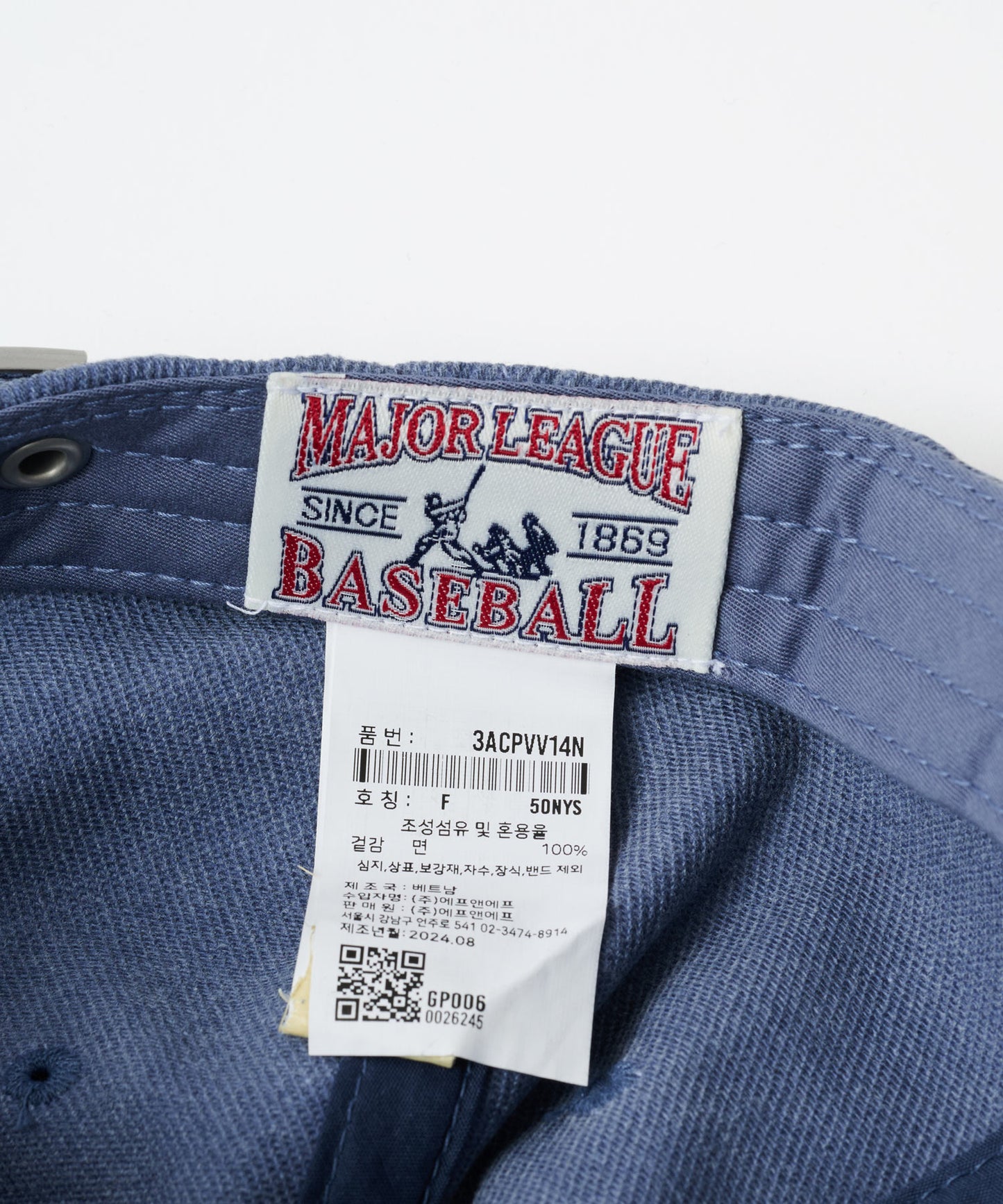【日本未発売商品】MLB Korea ベーシックウォッシングベースボールキャップ