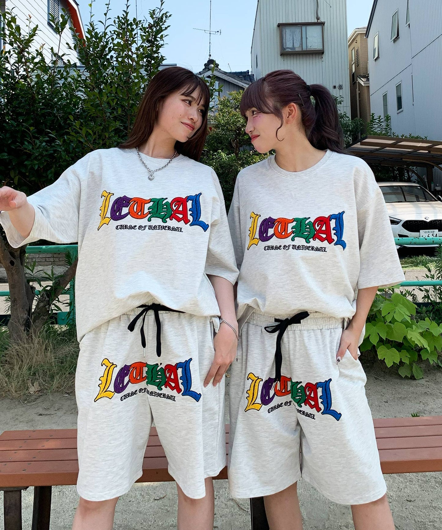 サガラ刺繍セットアップ