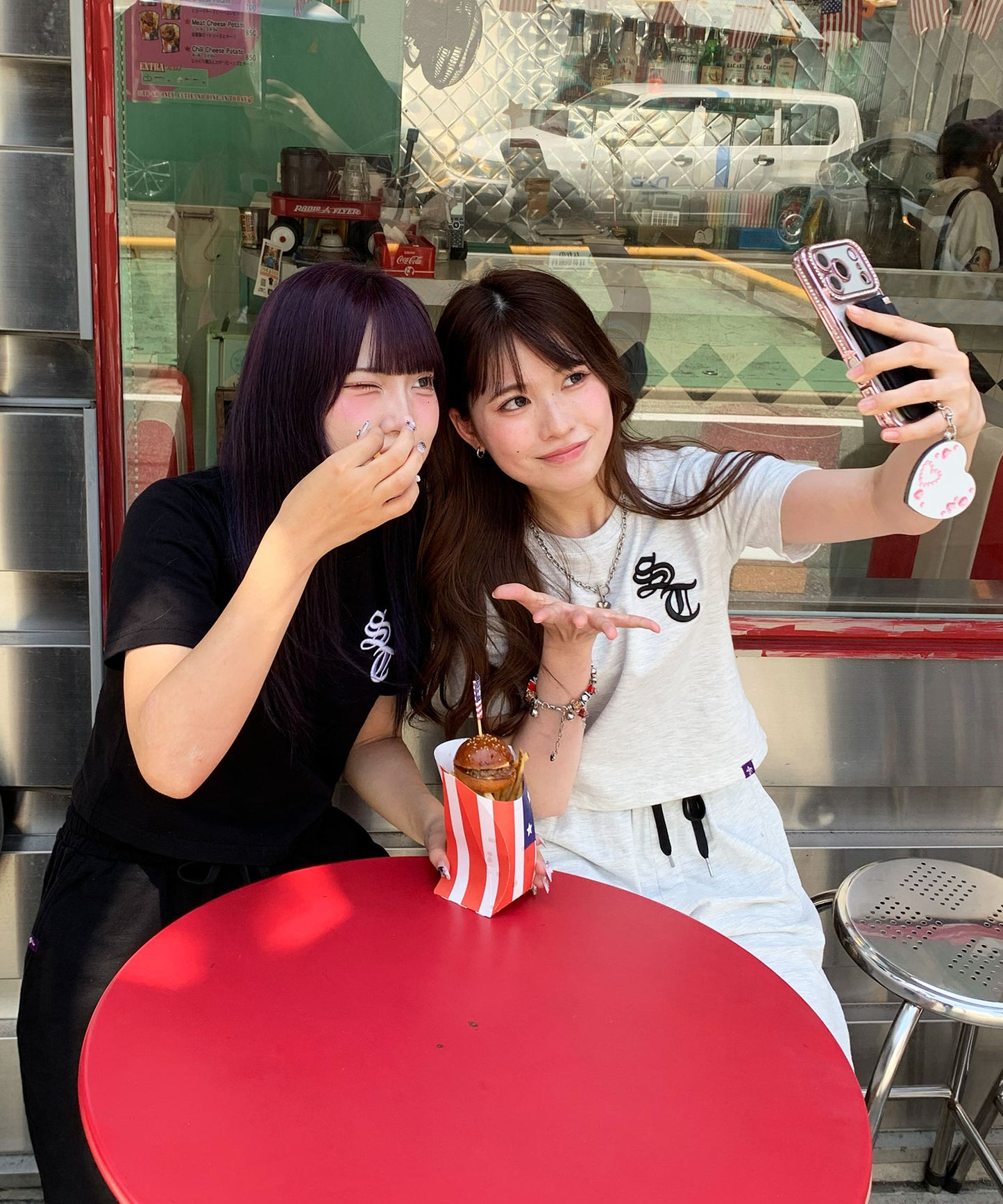 デニムアップリケセットアップ
