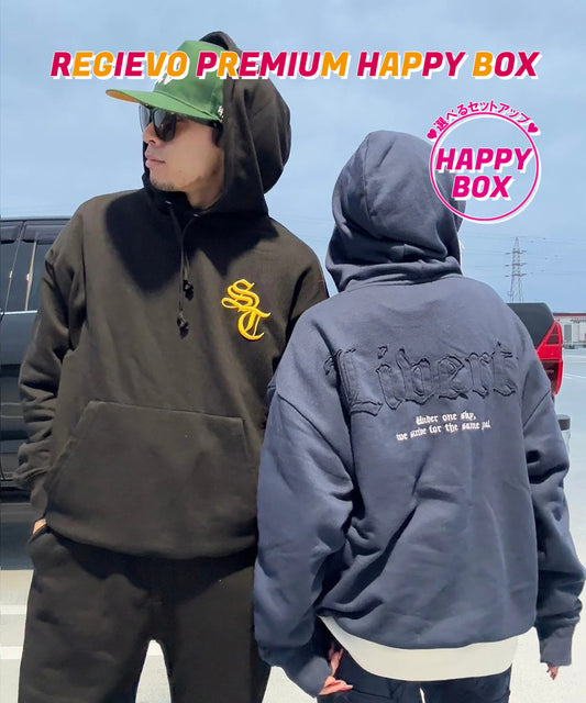 【HAPPY BOX】アップリケロゴセットアップ