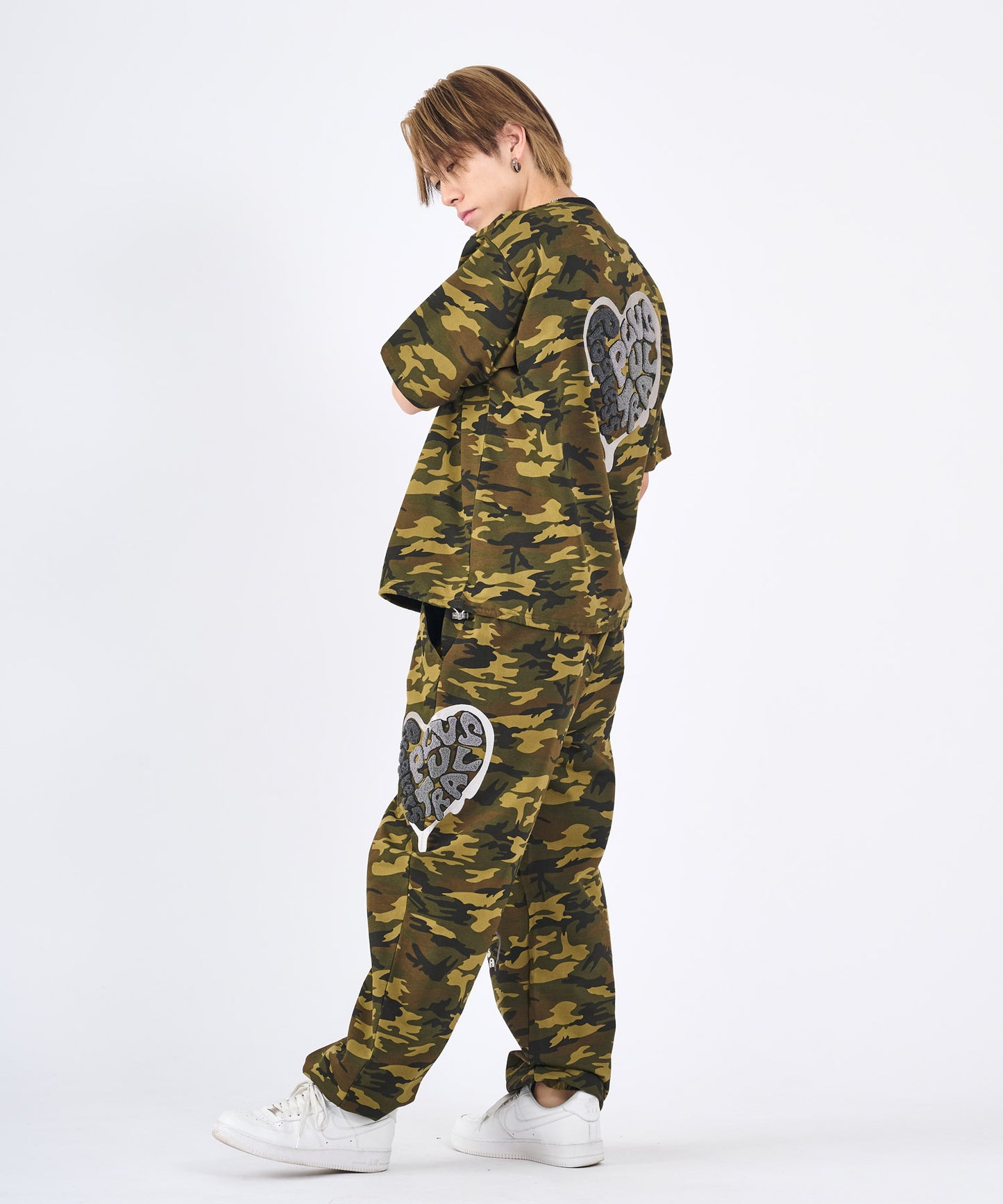 ハートサガラ刺繍セットアップ