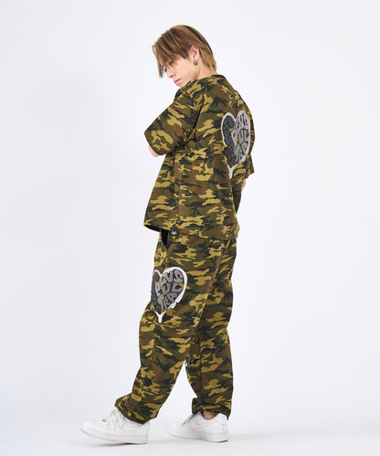 ハートサガラ刺繍セットアップ