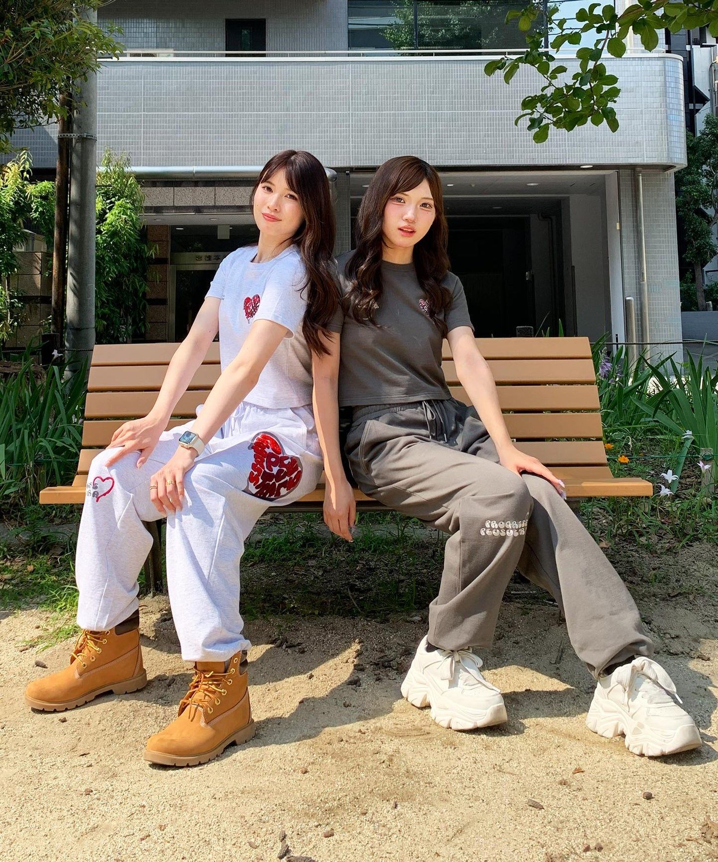 ハートサガラ刺繍セットアップ