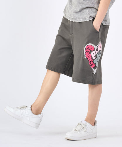 ハートサガラ刺繍ショートパンツ
