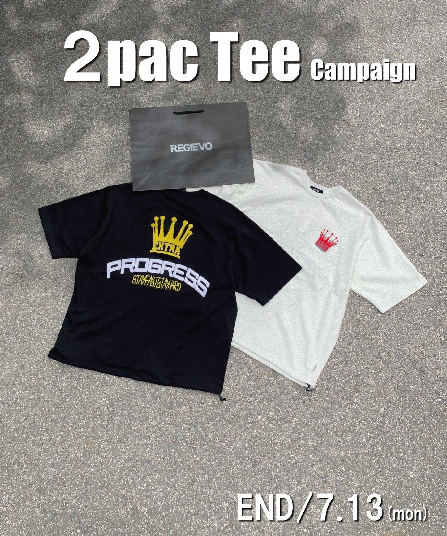 【2着で7,980円】Last Summer Special Vol.6 クラウンサガラ刺繍半袖Tee