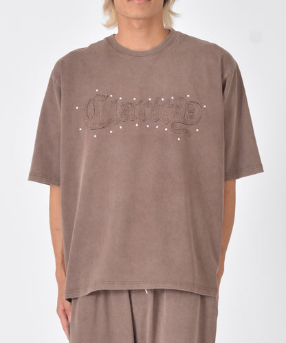 アップリケ半袖Tシャツ