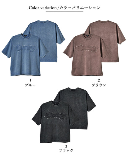 アップリケ半袖Tシャツ