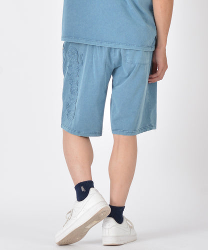 アップリケ刺繍ショートパンツ