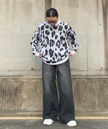 バックアーチロゴデニムパンツ