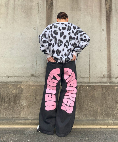 バックアーチロゴデニムパンツ